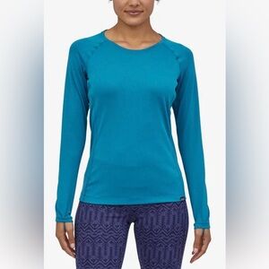 Patagonia Women’s Capilene Thermal Top Long Sleeve Turquoise Size Large